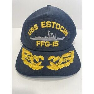USS Estocin FFG-15 Baseball Cap Guided-Missile Frigate Military Hat Made in USA